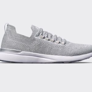 NEW Men's TechLoom Breeze Metallic Silver / White - Size 11